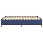 vidaXL Cadre de lit Bleu 140x190 cm Tissu