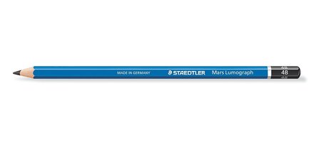 Crayon Papier Mars Lumograph 100 Mine 2 mm Bleu 4B x 12 STAEDTLER