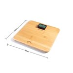 LITTLE BALANCE 8419 Kinetic Premium, Pese-personne sans pile, Rechargeable par son bouton Little Balance, 150 kg / 100 g, Bambou