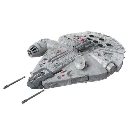 Star wars - vaisseau deluxe faucon millenium et figurine han solo - jouet star wars