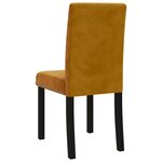 vidaXL Chaises à manger lot de 2 marron velours