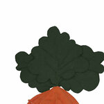 Pouf coton enfant - Cathy la carotte - 55 x 100 cm