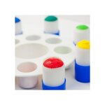 Palette de peinture à 8 alvéoles profondes avec 8 pinceaux pochoirs CLÉOPÂTRE