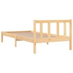 vidaXL Cadre de lit Bois de pin massif 90x190 cm Simple