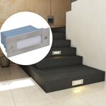 vidaXL Lampes LED encastrée d'escalier 6 Pièces 44x111x56 mm