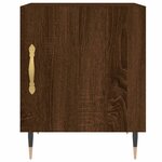 vidaXL Tables de chevet 2Pièces chêne marron 40x40x50cm bois d'ingénierie