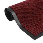 vidaXL Paillasson rectangulaire 60 x 90 cm Rouge