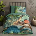 Good Morning Housse de couette enfant JURASSIC 140x200/220 cm Vert