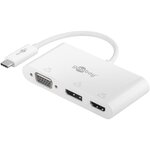 Adaptateur USB-C™ multiport VGA+DisplayPort+HDMI™ GOOBAY