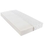 vidaXL Lit avec matelas Noir Similicuir 160 x 200 cm