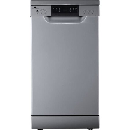 Lave-vaisselle pose libre continental edison celv1047s - 10 couverts - largeur 44 8 cm - 47 db - silver