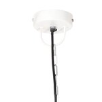 vidaXL Lampe suspendue industrielle 25 W Blanc Rond 42 cm E27