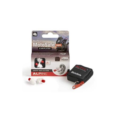 Bouchons d'oreilles pour motards  motosafe race  alpine
