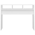 vidaXL Table console Blanc 105x30x80 cm Aggloméré