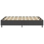 vidaXL Sommier tapissier Gris Tissu 160 x 200 cm