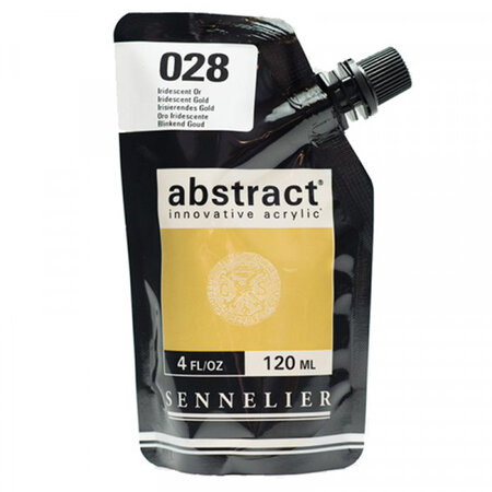 Peinture acrylique en sachet - iridescent or - 120ml - sennelier