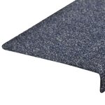 vidaXL Tapis d'escalier 5 Pièces Tissu aiguilleté 65x21x4 cm Anthracite