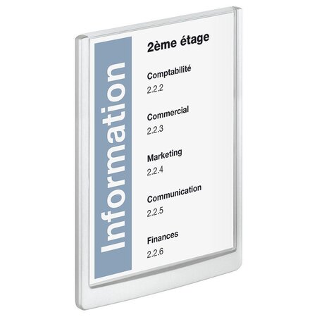 CLICK SIGN, plaque de porte, plastique, A4 (210 x 297 mm), bleu foncé