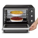 Moulinex ox464810 - mini four grill - 33l - 1600 w - grill 800 w - chaleur tournante - noir