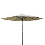 Hi parasol aluminium beige 3 m uv50+