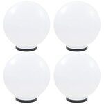 vidaXL Lampes à LED sous forme de boule 4 Pièces Sphérique 40 cm PMMA
