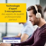 Jabra evolve2 65 casque pc sans fil avec station de charge - casque audio certifié uc anti-bruit avec batterie longue durée - ad