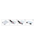 (lot  de 250) pochette plastique opaque "aller/retour" 520 x 590mm