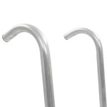 vidaXL Échelle de trampoline à 2 marches Acier Argenté 72 cm