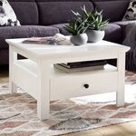 Trendteam Table basse avec tiroir Universal Blanc