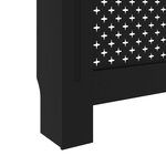 vidaXL Cache-radiateur Noir 112x19x81 cm MDF