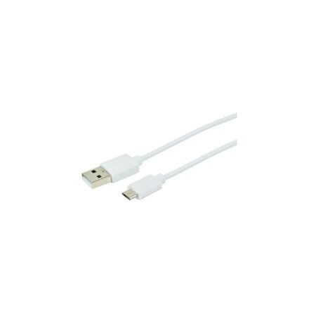 Micro Usb M / Usb M - 2.4a - 3m - Blanc Erard - 2409