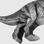TYRANNOSAURUS DISSECTED T REX Jurassic 3 onces argent monnaie 15000 Francs Chad 2022