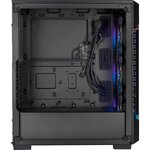 CORSAIR Boîtier PC iCUE 220T RGB Airflow - Moyen Tour - Verre trempé - Noir (CC-9011173-WW)