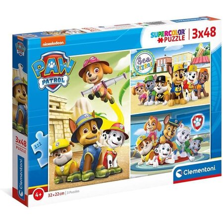 Clementoni - 25262 - SuperColor 3x48 pieces - Pat'Patrouille