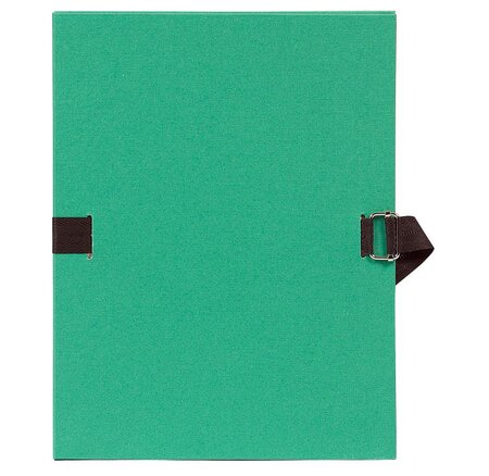 Chemise à dos extensible  papier toilé  coloris vert clair exacompta