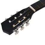 vidaXL Guitare classique avec sac pour débutants Noir 3/4 36"