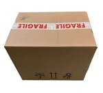 Lot de 36 rouleaux de ruban adhésif imprimé “fragile” 48mmx100ml polypropylène silencieux