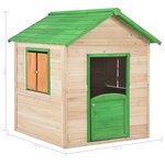 vidaXL Maison de jeu pour enfants Bois de sapin Vert