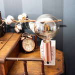 Ampoule led globe (g125) / vintage au verre fumé  culot e27  4w cons. (23w eq.)  230 lumens  lumière blanc chaud