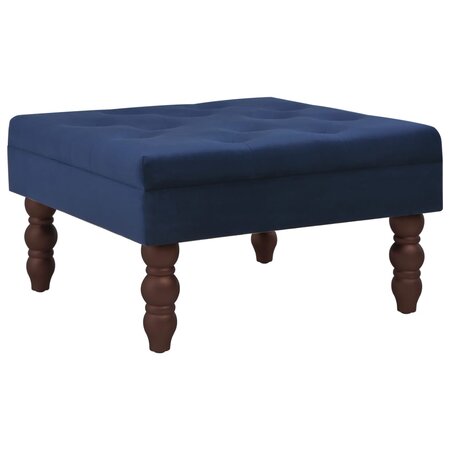 vidaXL Tabouret Bleu marine 60x60x36 cm Velours