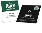 Pièce de monnaie 2 Dollars Niue 2021 1 once argent BE – Alice au pays des Merveilles