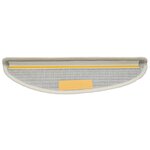 vidaXL Tapis d'escalier 15 Pièces blanc 56x17x3 cm