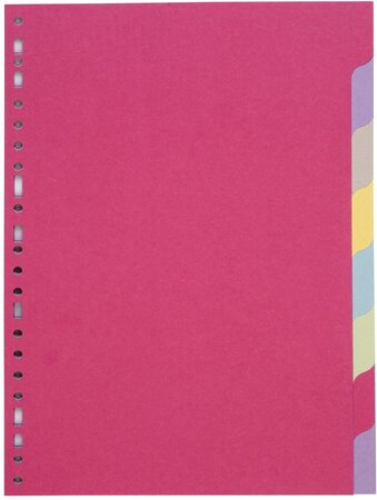 Jeu de 8 intercalaires format A4 Carte Recyclée 170g COUTAL