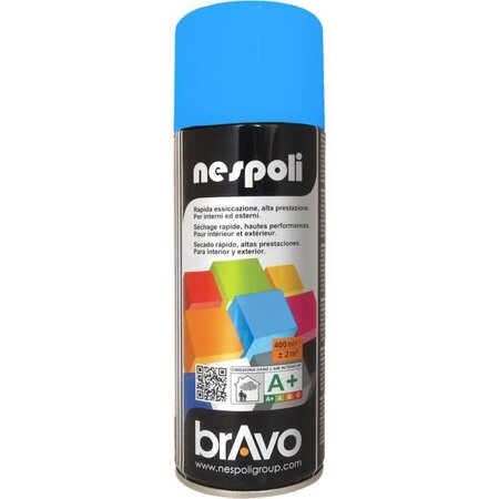 Aérosol peinture professionnelle bleu azur 400 ml  nespoli