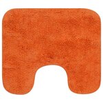 vidaXL Jeu de tapis de salle de bain 3 Pièces Tissu Orange