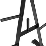 Tectake Rack de Rangement pour Poids, Range Disque d'Haltères