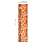 vidaXL Tapis BCF Terre cuite 100x500 cm
