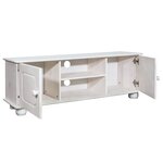 vidaXL Meuble TV 115x29x40 cm Bois de pin massif