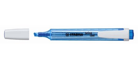 Surligneur de poche swing cool pte biseautée 1 - 4 mm bleu stabilo