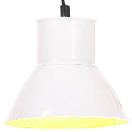 vidaXL Lampe suspendue 25 W Blanc Rond 17 cm E27
